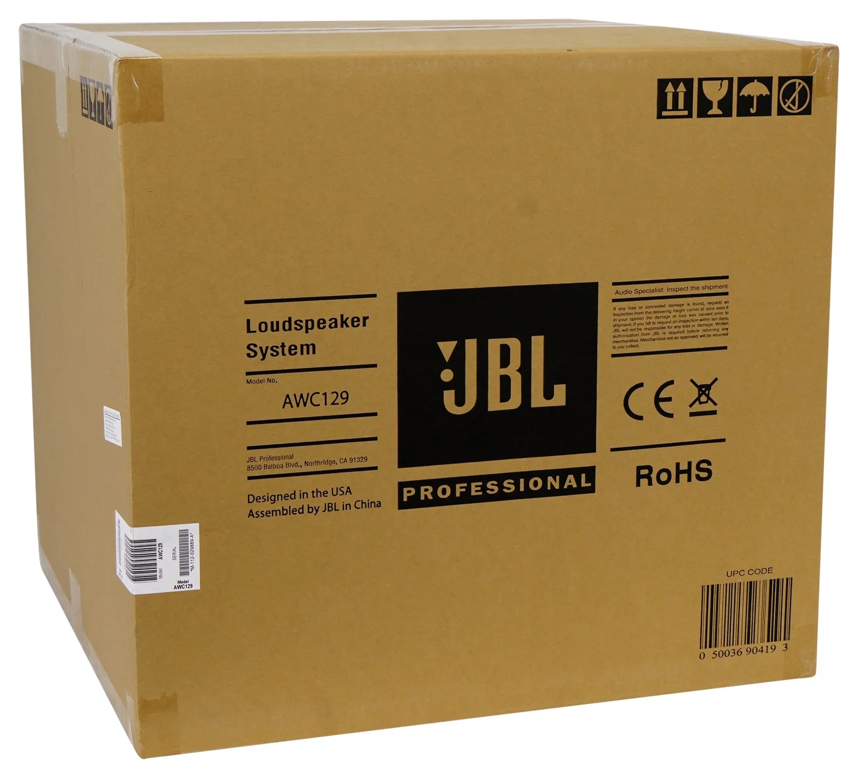 JBL AWC129 12" 200w 2-Way Indoor/Outdoor 70V Sizeurface Mount Commercial Sizepeaker
