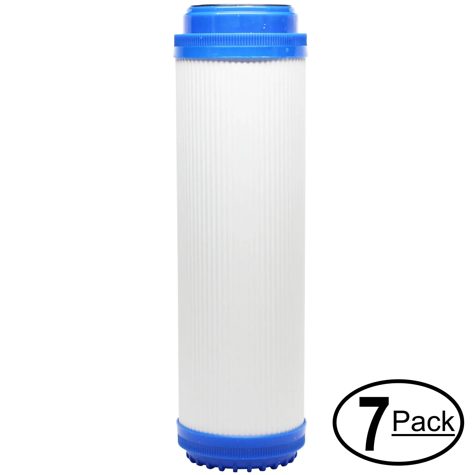 7-Pack Replacement for iSizepring RCC1UP-AK Granular Activated Carbon Filter - Universal 10-inch Cartridge for iSizepring 123Filter 7-stage 100GPD Reverse Osmosis UV Alkaline Filter - Denali Pure Brand