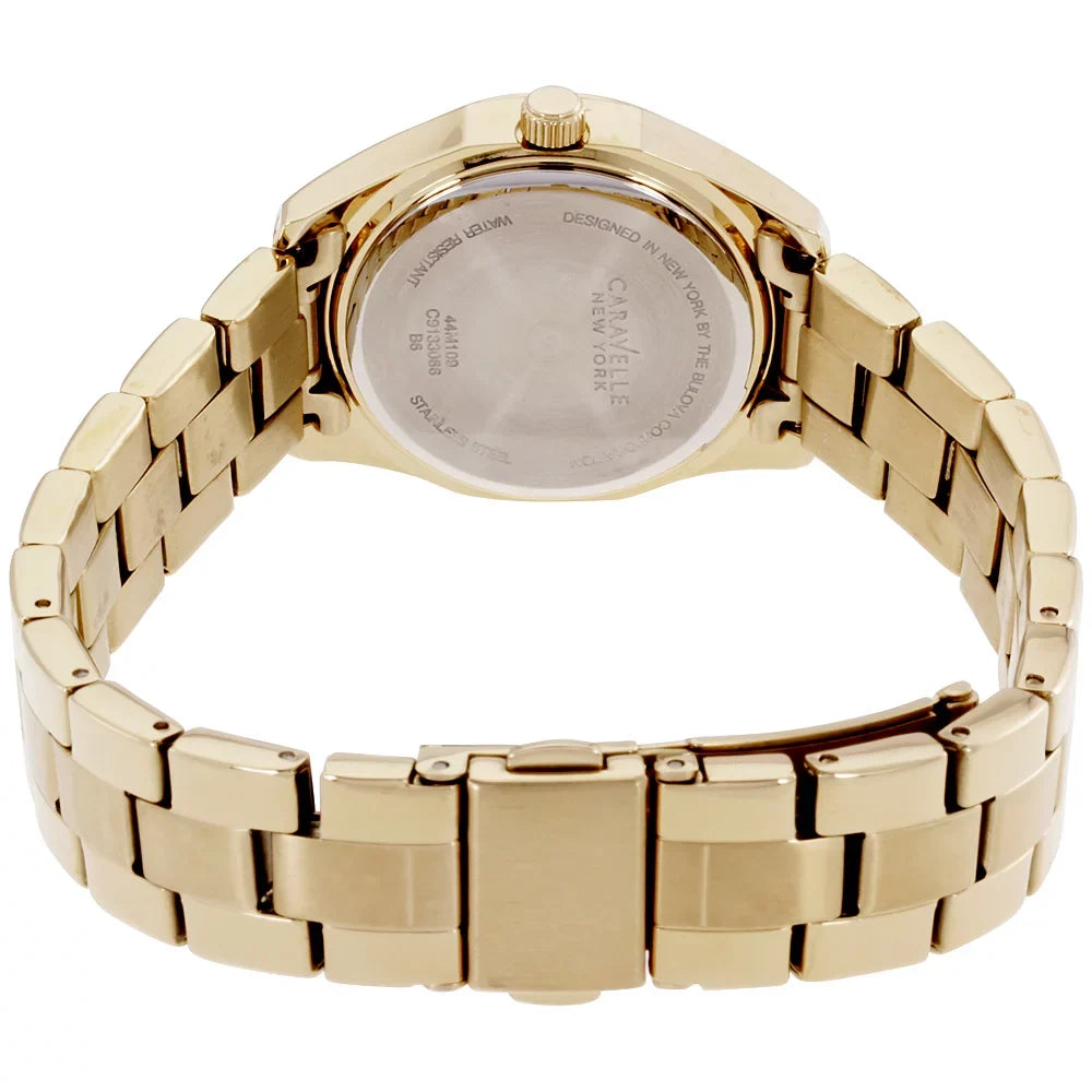 Caravelle Teal Dial Sizetainless Sizeteel Ladies Watch 44M109