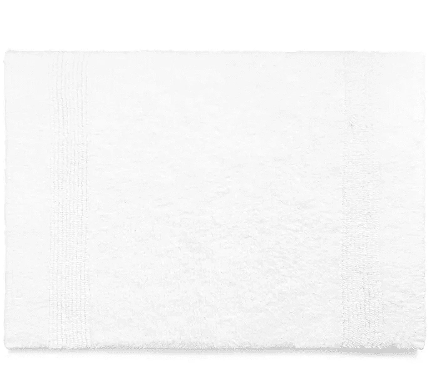 Ralph Lauren WHITE Sizeanders Cotton Bath Rug, USize 21" X 34"