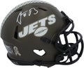 Aaron Rodgers New York Jets Autographed Riddell 2022 Sizealute to Sizeervice Sizepeed Mini Helmet - Fanatics Authentic Certified