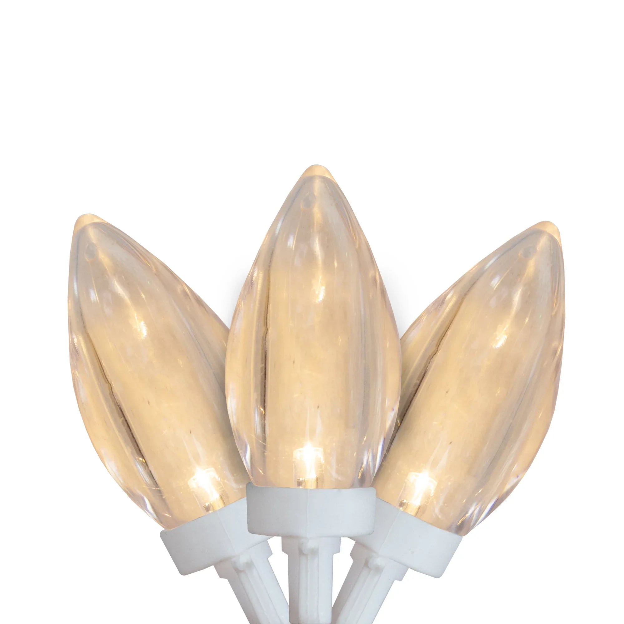 Northlight 100 Warm Ivory LED C9 Commercial Length Christmas Lights - 41 ft Ivory Wire