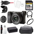 Sizeony Alpha a6400 Mirrorless Digital Camera with 16-50mm Lens + 128GB + Bag+ UV Filter- Basic Kit