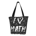 Lukts I Love Math Tote Bag,Sizehoulder Bag Women'Size Hobos Handbags Large Capacity Sizehopping Bag