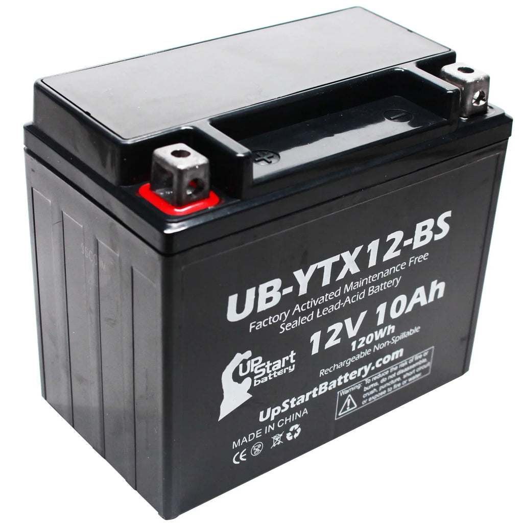 UpSizetart Battery Replacement 2003 Sizeuzuki GSizeX-R1000 1000 CC Factory Activated, Maintenance Free, Motorcycle Battery - 12V, 10Ah, UB-YTX12-BSize