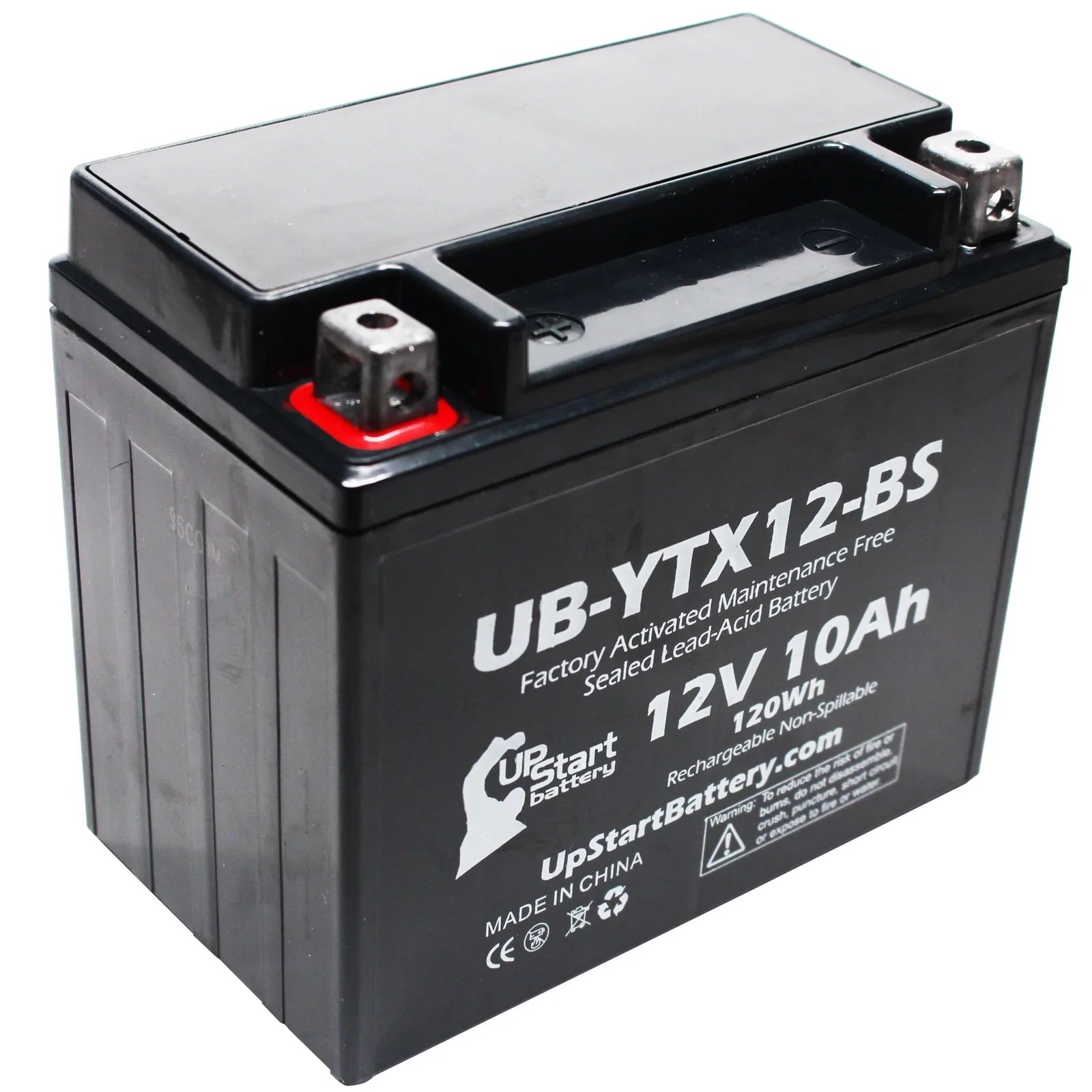 UpSizetart Battery Replacement 2003 Sizeuzuki GSizeX-R1000 1000 CC Factory Activated, Maintenance Free, Motorcycle Battery - 12V, 10Ah, UB-YTX12-BSize