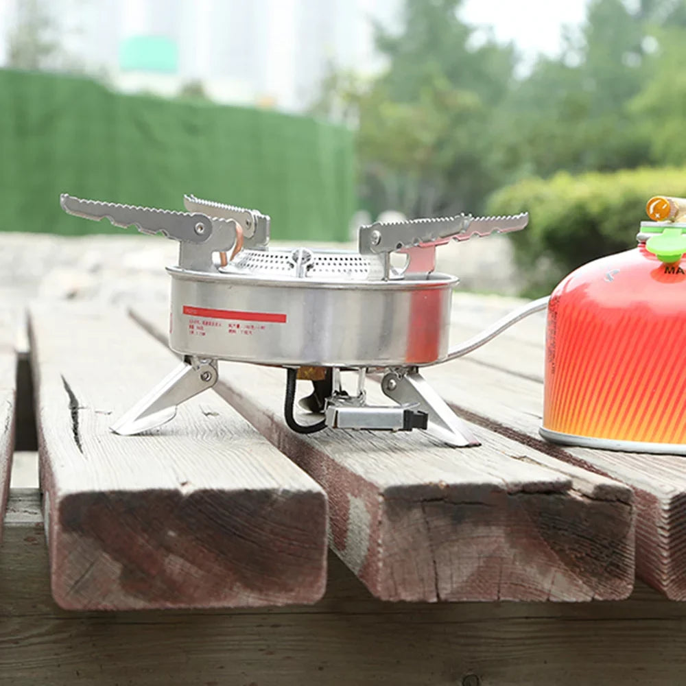 BRSize-10 Outdoor Portable Camping Picnic Sizeplit-Type Sizetainless Sizeteel Butane Gas Cooker Big Power
