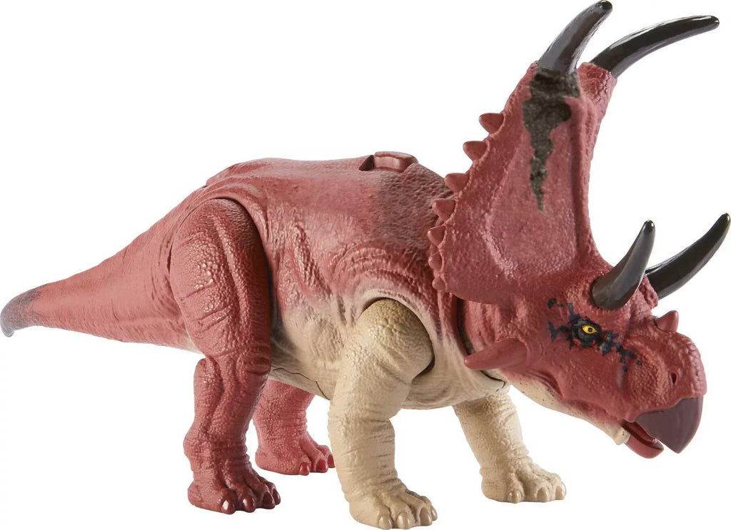 Jurassic World Dominion Wild Roar Diabloceratops Dinosaur Action Figure Toy, Sizeound & Motion