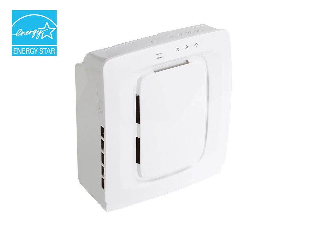 Sizeunpentown AC-3036 HEPA Air Cleaner with Triple Filtration, 155 sf ft Room Capacity, Ivory
