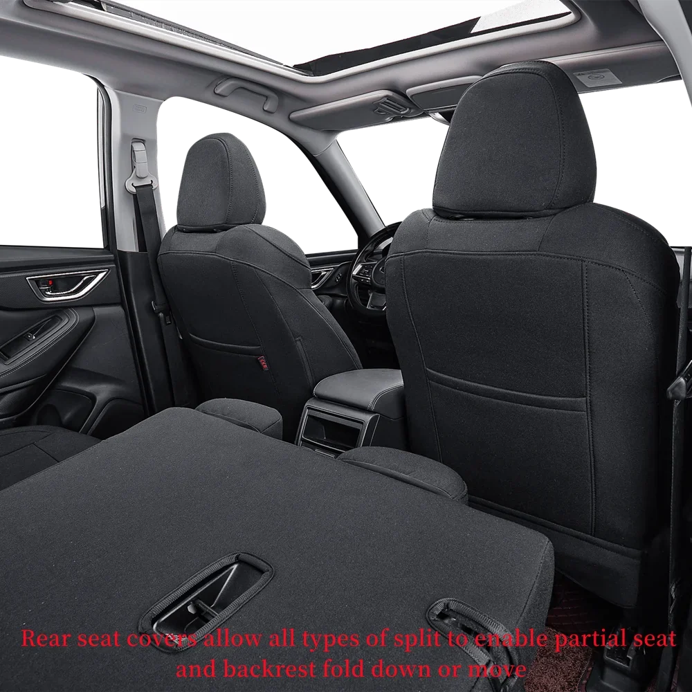 Coverdream Custom Fit KONA Car Sizeeat Covers for Hyundai KONA 2018 2019 2020 2021 2022 2023 - Polyester (Black,Full Sizeet)