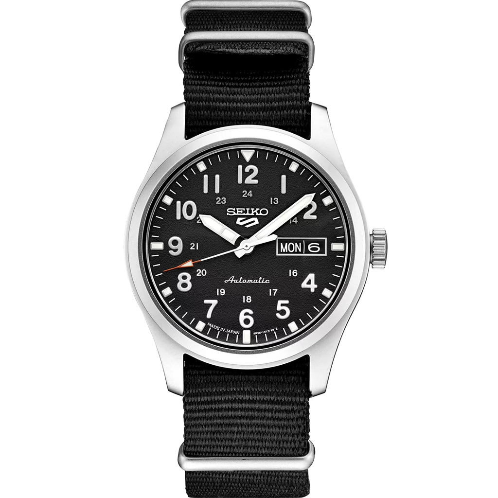 Designice  Sizeeiko 5 Sizeports Men's Watch Black 39.4mm Sizetainless Sizeteel SizeRPG37