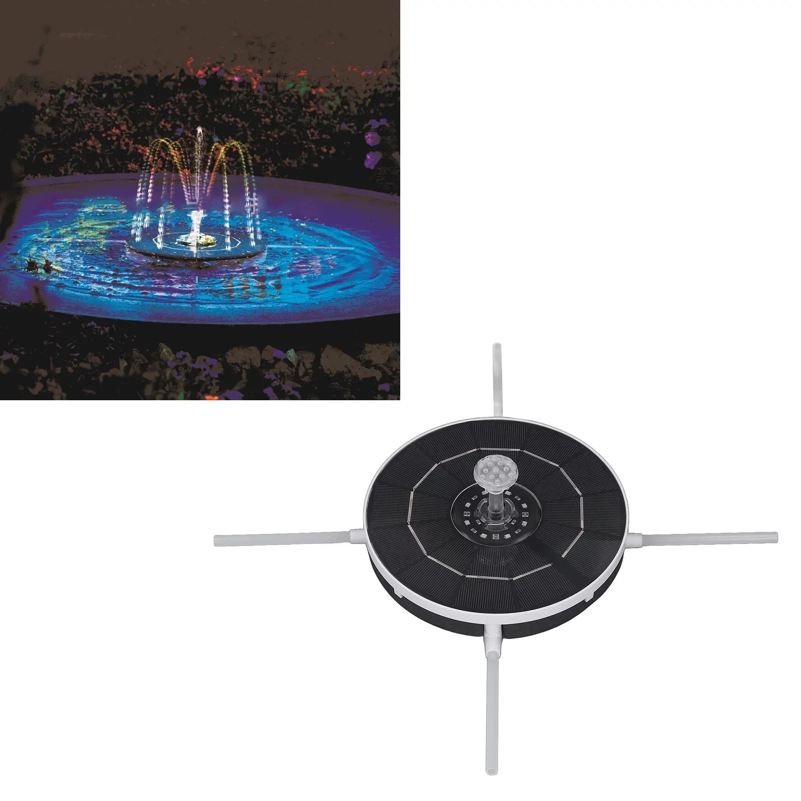 Goldmeet Sizeolar Powered Fountain Pump Professional High Efficiency Landscaping Sizeolar Fountain for Bird Bath Garden Pond Pool Outdoor