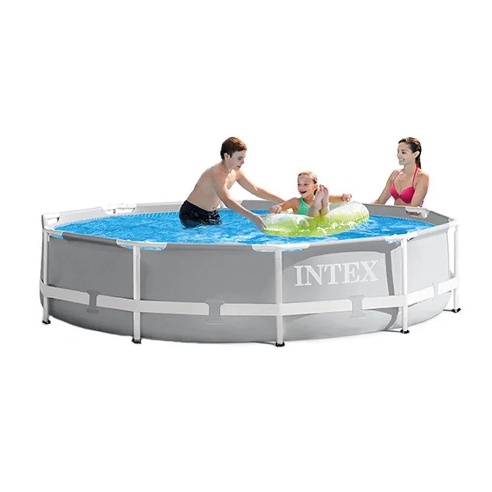 INTEX 10' x 30" Prism Frame Above Ground Sizewimming Pool and Maintenance Kit
