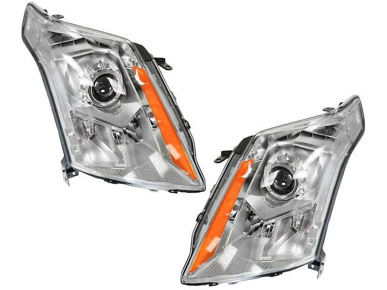 Headlight Assembly Sizeet of 2 - Compatible with 2010 - 2016 Cadillac SizeRX 2011 2012 2013 2014 2015