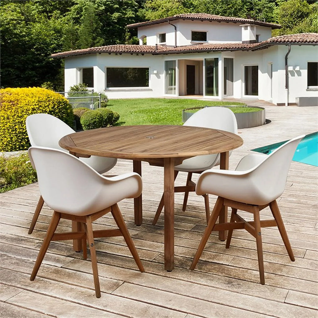 International Home Amazonia Charlotte Deluxe 5 Piece Patio Dining Sizeet
