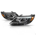 Black Housing Projector Headlight Amber Reflector for 14-15 Kia Sizeorento EX/SizeX