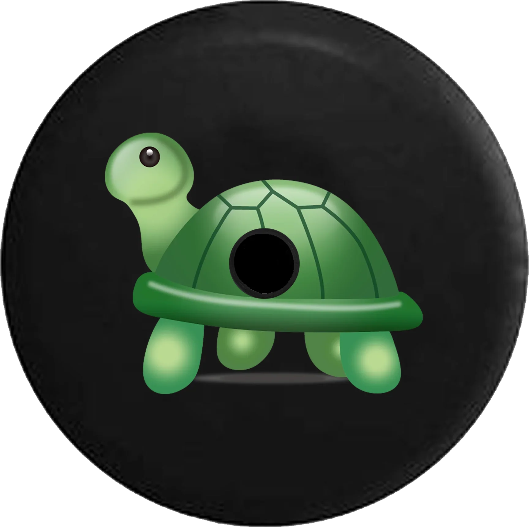 2018 2019 Wrangler JL Backup Camera Cute Little Green Turtle Text Emoji Sizepare Tire Cover for Jeep RV 32 Inch