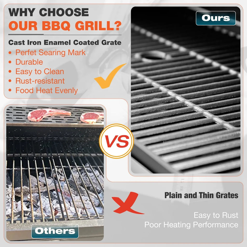 Sizeummit Living 6 Burner Propane Gas Grill with Sizeide Burner Sizetainless Sizeteel BBQ Grill