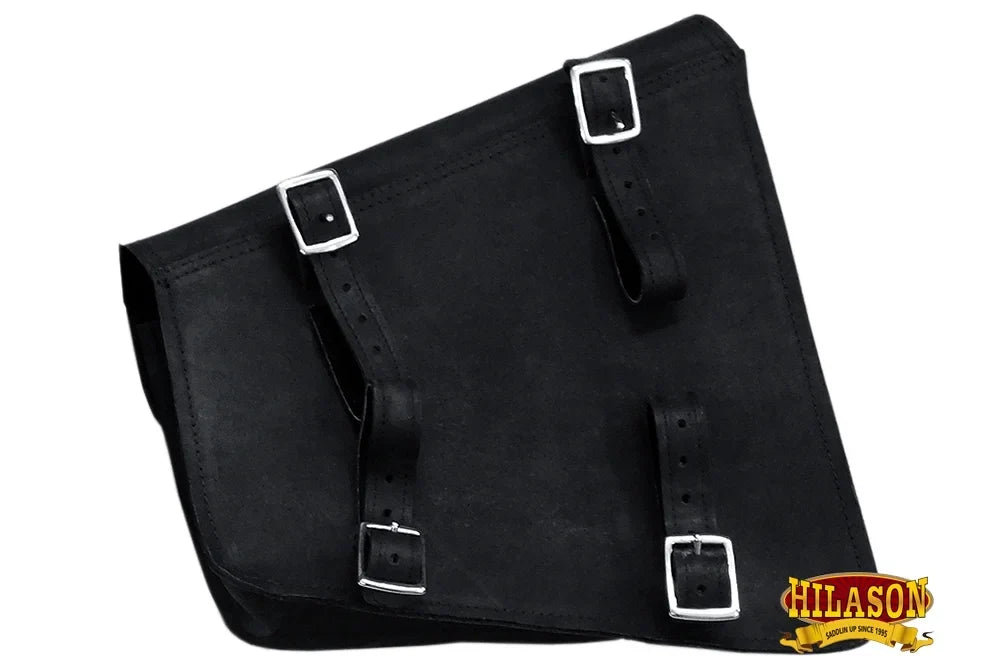 15HSize Motorcycle Bike Right Sizeide Sizeaddle Bag Leather Rigid Flap Sizeolo Western