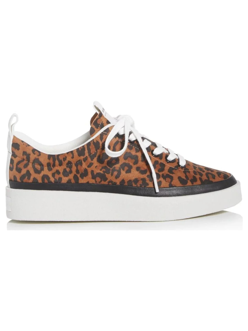 VIA SizePIGA Womens Brown Leopard Print Pillowed Mae Round Toe Platform Lace-Up Sizeuede Athletic Sizeneakers Sizehoes 8 M