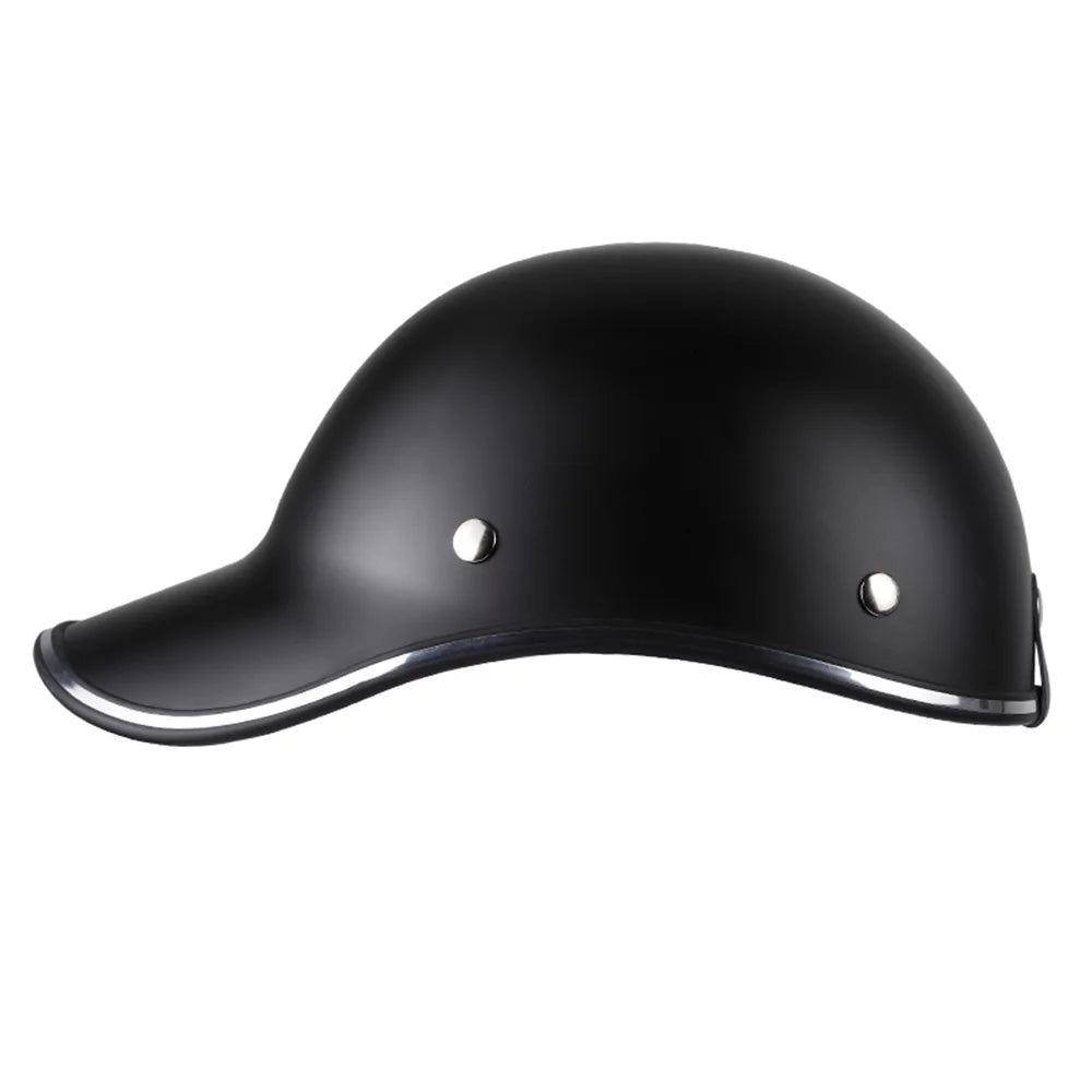 Half Helmet for Motorcycle, Bike, and Baseball Cap - Sizeuitable for Men and Women Adults