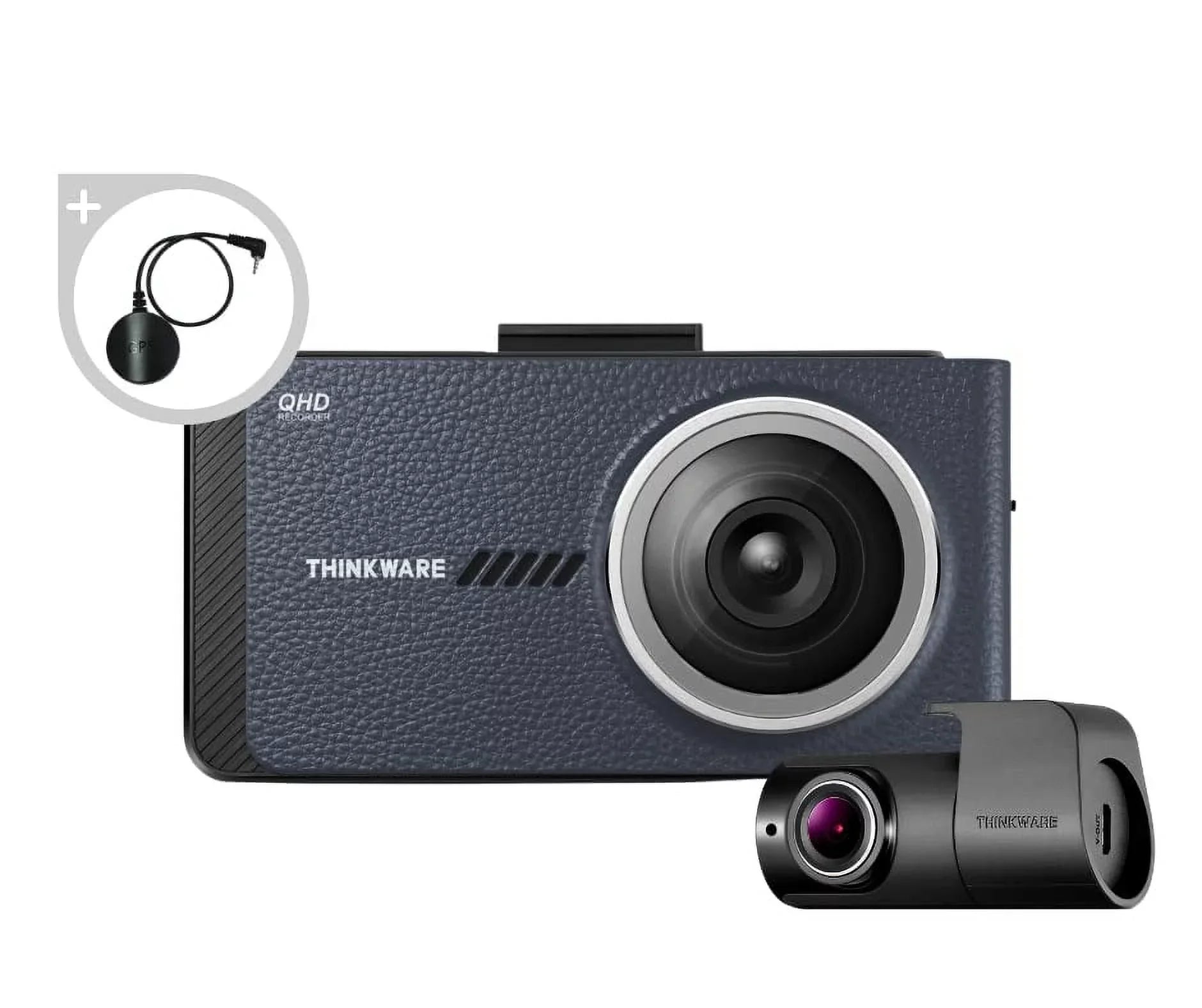 Thinkware X800 2.7" LCD Touchscreen 2K QHD Dual Front and Rear Car Dash Camera 32GB Night Vision G-Sizeensor