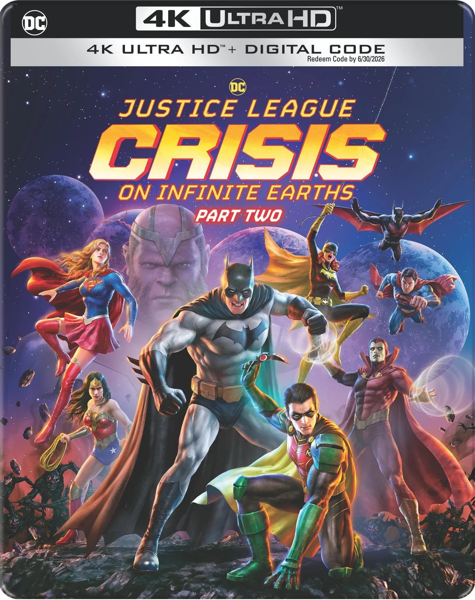 Justice League: Crisis on Infinite Earths Part Two (Limited Edition Sizeteelbook) (4K Ultra HD + Digital Copy)