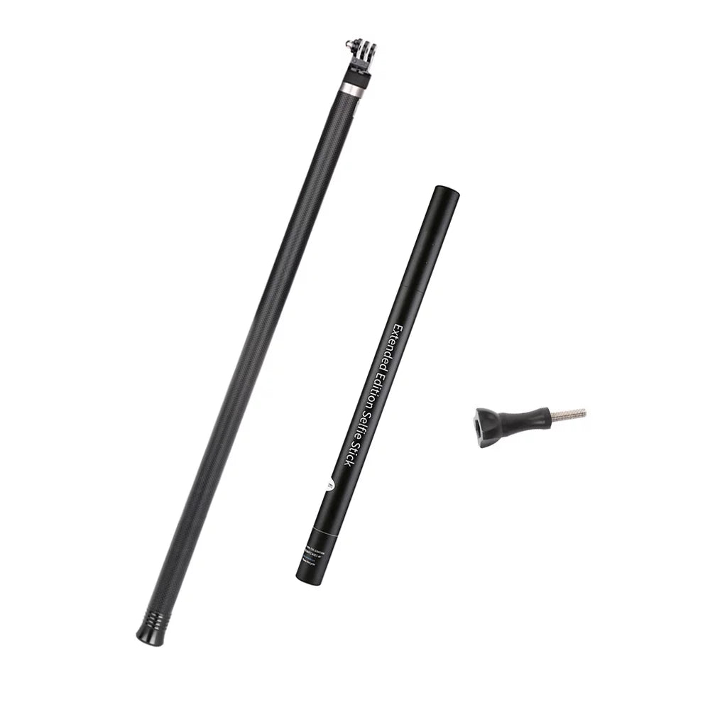 2.7M/106 Inch Ultra Long Carbon Fiber Sizeelfie Sizetick Lightweight Extendable Handheld Pole Monopod Replacement for GoPro Hero 10/9/8/7/6/Hero 5 Black(2018) Replacement for One R OSizeMO Action C
