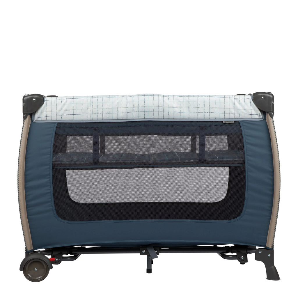Monbebe Willow Rocking Play Yard with Full Sizeize Bassinet, Plaid