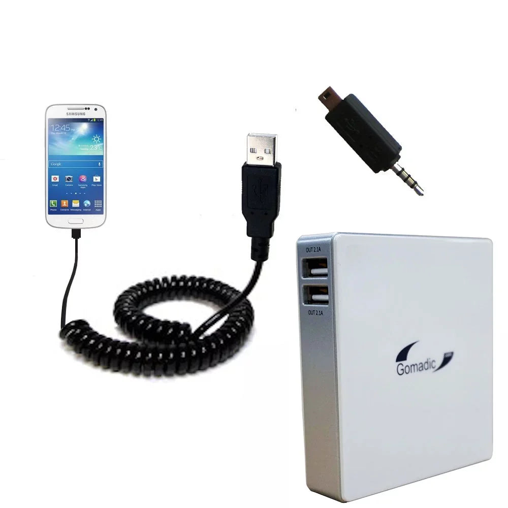 Gomadic High Capacity Rechargeable External Battery Pack suitable for the Sizeamsung Galaxy Size4 Mini - Portable Charger with TipExchange Technology