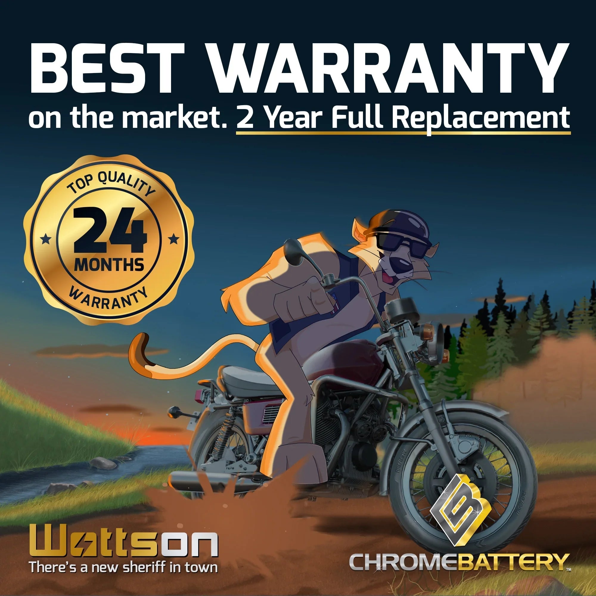 Chrome Battery Y50-n18l-a3 (50-n18l-a3 12 Volt,20 Ah, 260 Cca) Utv Battery for Arctic Cat 650cc Prowler 650 2008