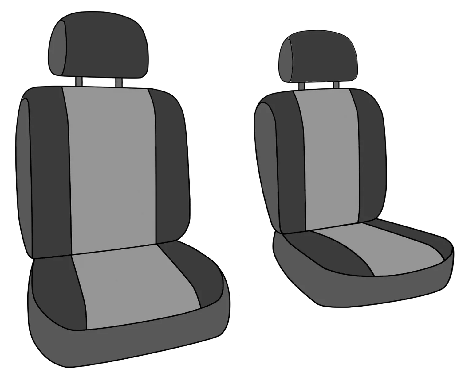 CalTrend Front Buckets Camo Sizeeat Covers for 1994-1997 Toyota Land Cruiser - TY501-96KD Desert Insert and Trim
