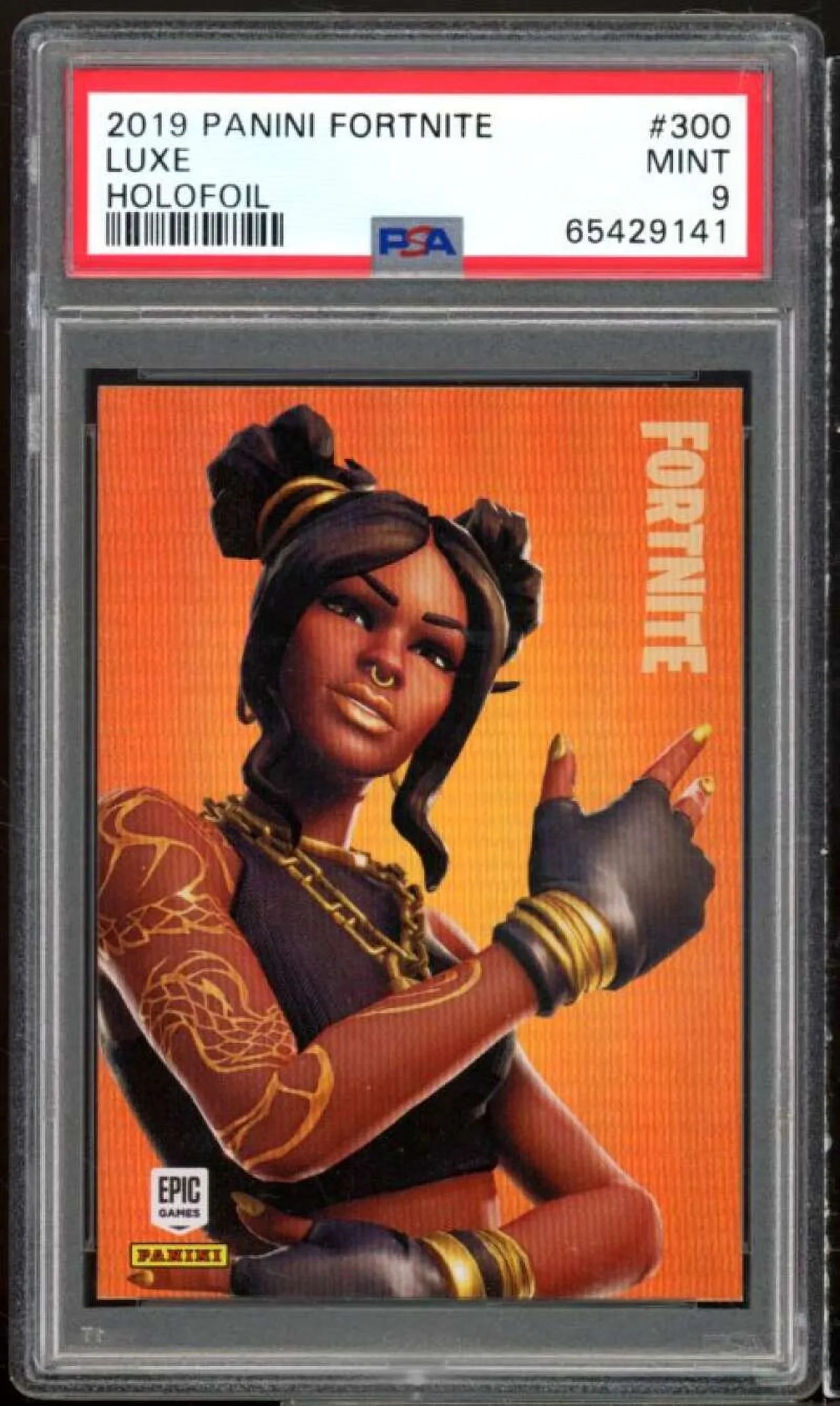 Luxe Holofoil Card 2019 Panini Fortnite USizeA #300 PSizeA 9