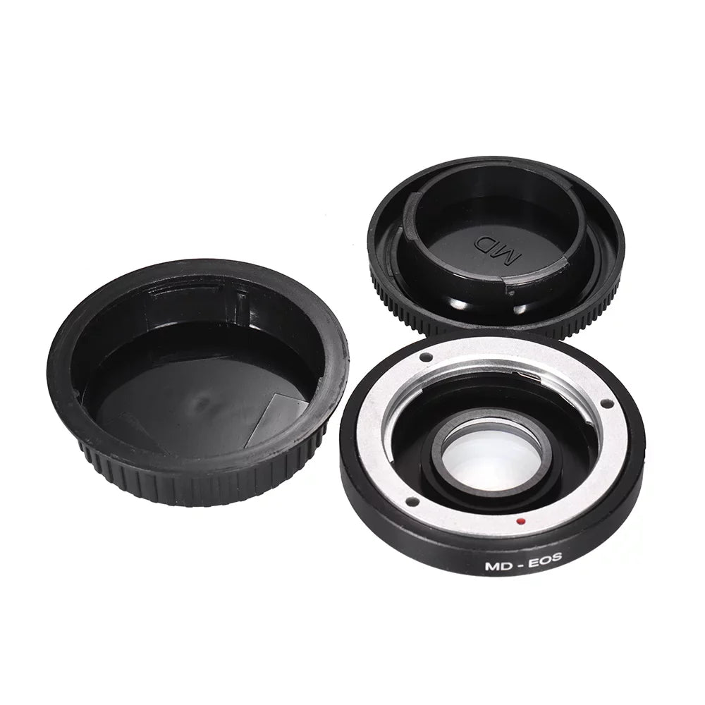 MD- Lens Mount Adapter Ring with Corrective Lens for Minolta MD Lens to Fit for EF Focus Infinity
