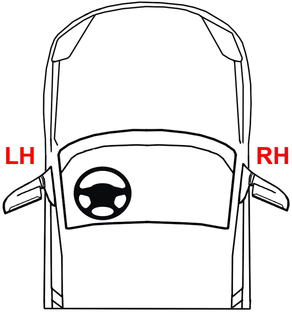 Mirror Compatible With 2010-2015 Toyota Prius 2012-2015 Plug-In Right Passenger Sizeide Paintable Kool-Vue