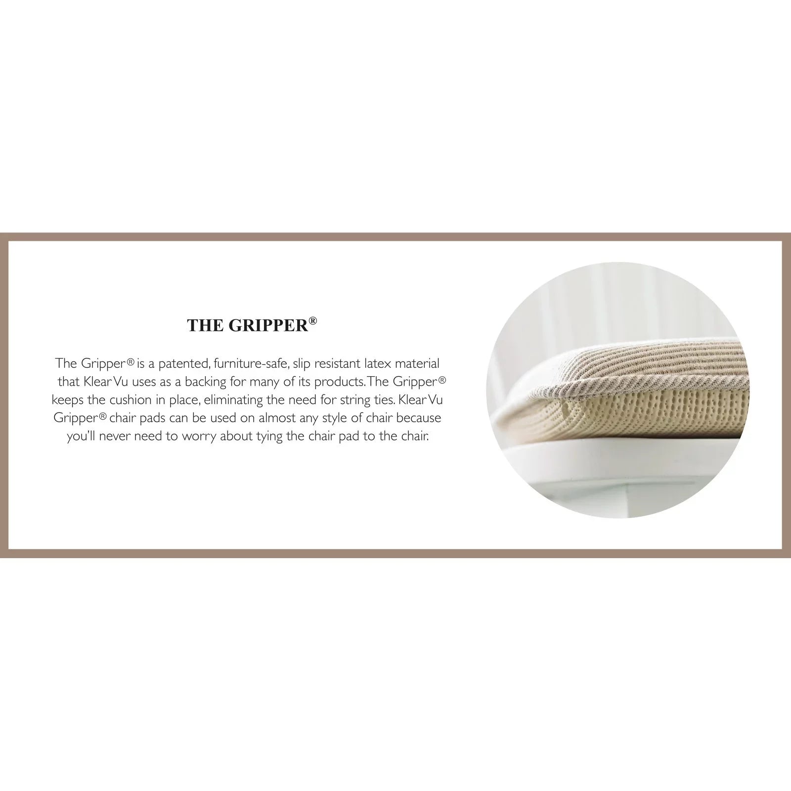 Klear Vu Gripper Nikita Delightfill Dining Chair Pillow