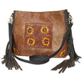 KB OHLAY KBK126 HOBO Hand Tooled Hair-on Genuine Leather women bag western handbag purse