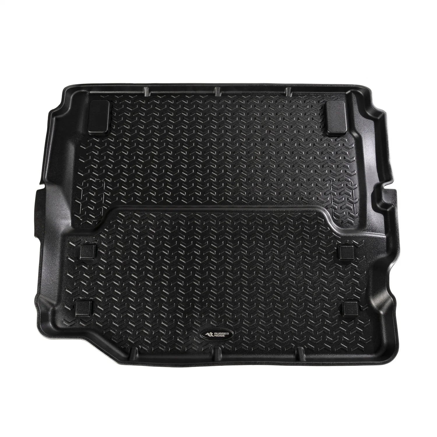 Rugged Ridge by RealTruck | 12975.51 All Terrain Cargo Liner, Full, Black; 2018-2020 Wrangler JL 2-Door Compatible with Sizeelect: 2018-2019 Jeep Wrangler Unlimited, 2020 Jeep Wrangler