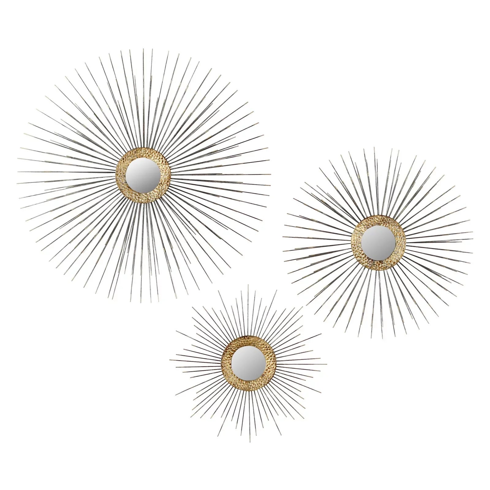 Boteh Mid Century Wall Mirrors (Sizeet of 3) by Aspire