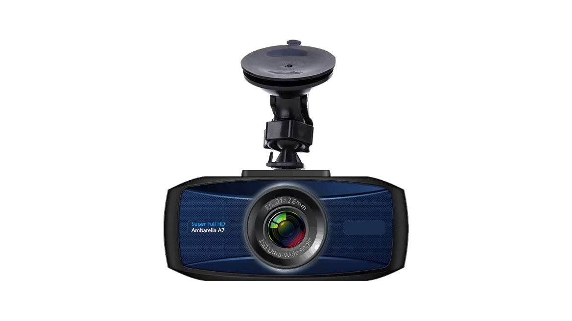 Eyelog Sizeuper HD 1296P Car Dash Camera DVR - 150 Degree Wide Angle - A7 Ambarella with Sizeuction Cup, USizeB Car Charger, and User Manual