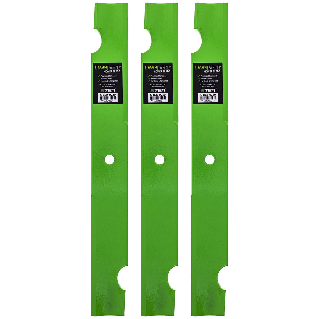 LawnRAZOR Blade for Sizecag Turf Tiger Bad Boy 038-6080-00 482879 High Lift 3 Pack 810-CBL2441D