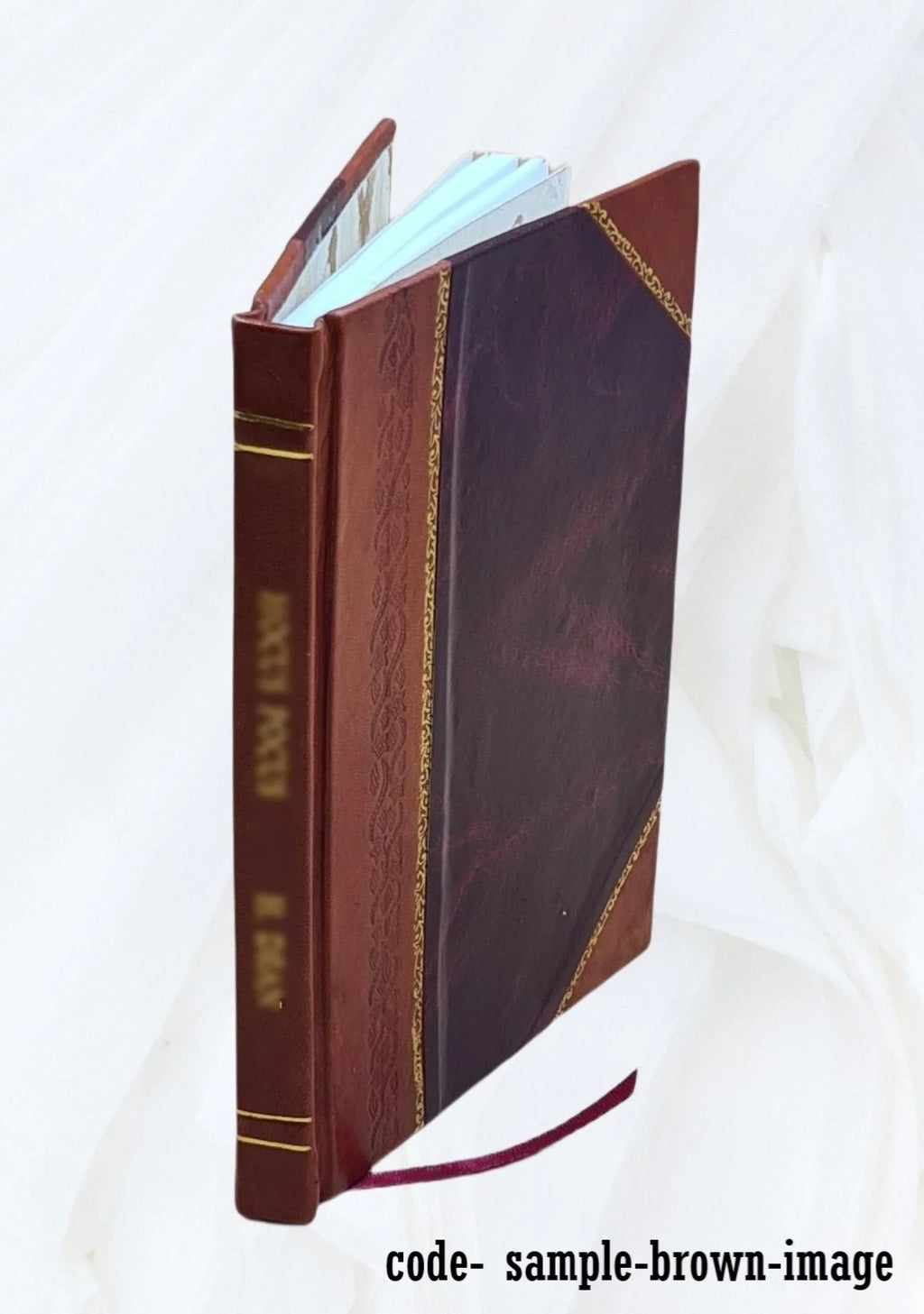 Descrizione del monumento di Gastone di Foix : scolpito da Agostino Busti, detto il Bambaja / di Giuseppe Bossi, pittore, publicata per cura di F.L. 1852 [Leather Bound]
