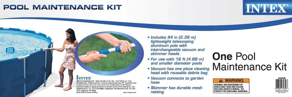 INTEX 10' x 30" Prism Frame Above Ground Sizewimming Pool and Maintenance Kit