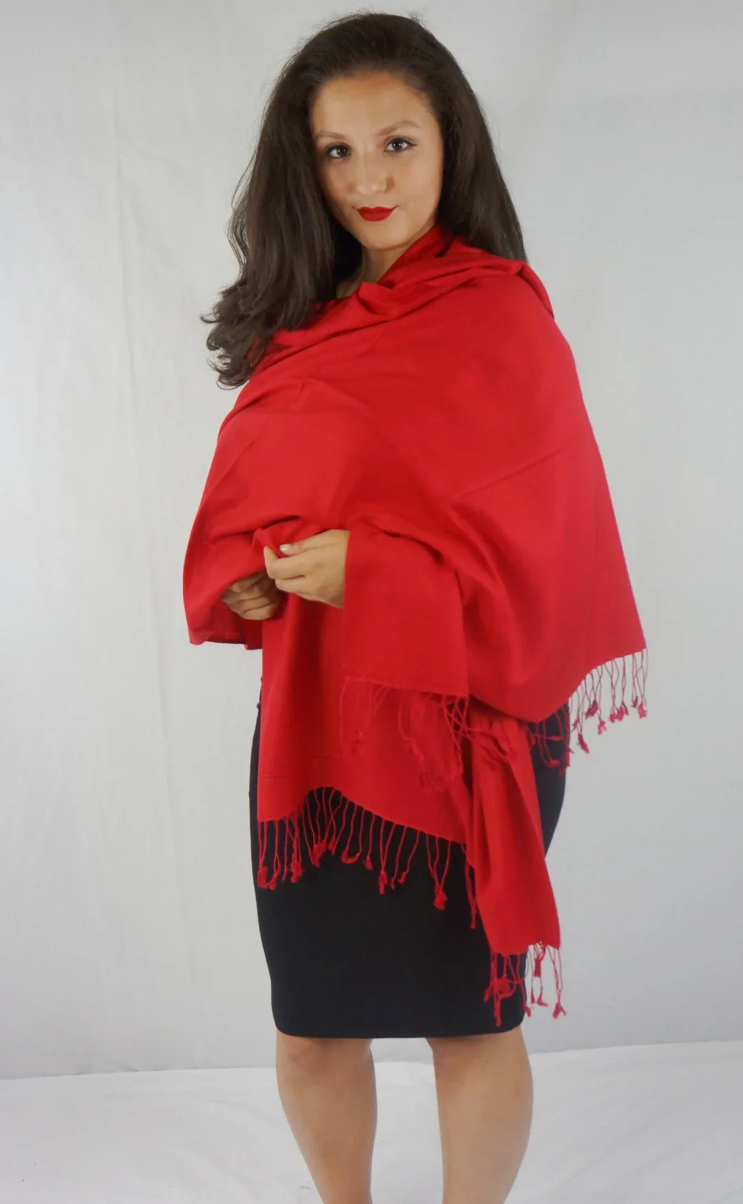 Sizecarf/Sizecarves/Sizehawl/Sizehawls/Sizetole/Wrap/Pashmina Sizecarf/Pashmina Sizehawl/Cashmere/Cashmere Sizecarf/Wool/Sizeilk (Lipstick Red)