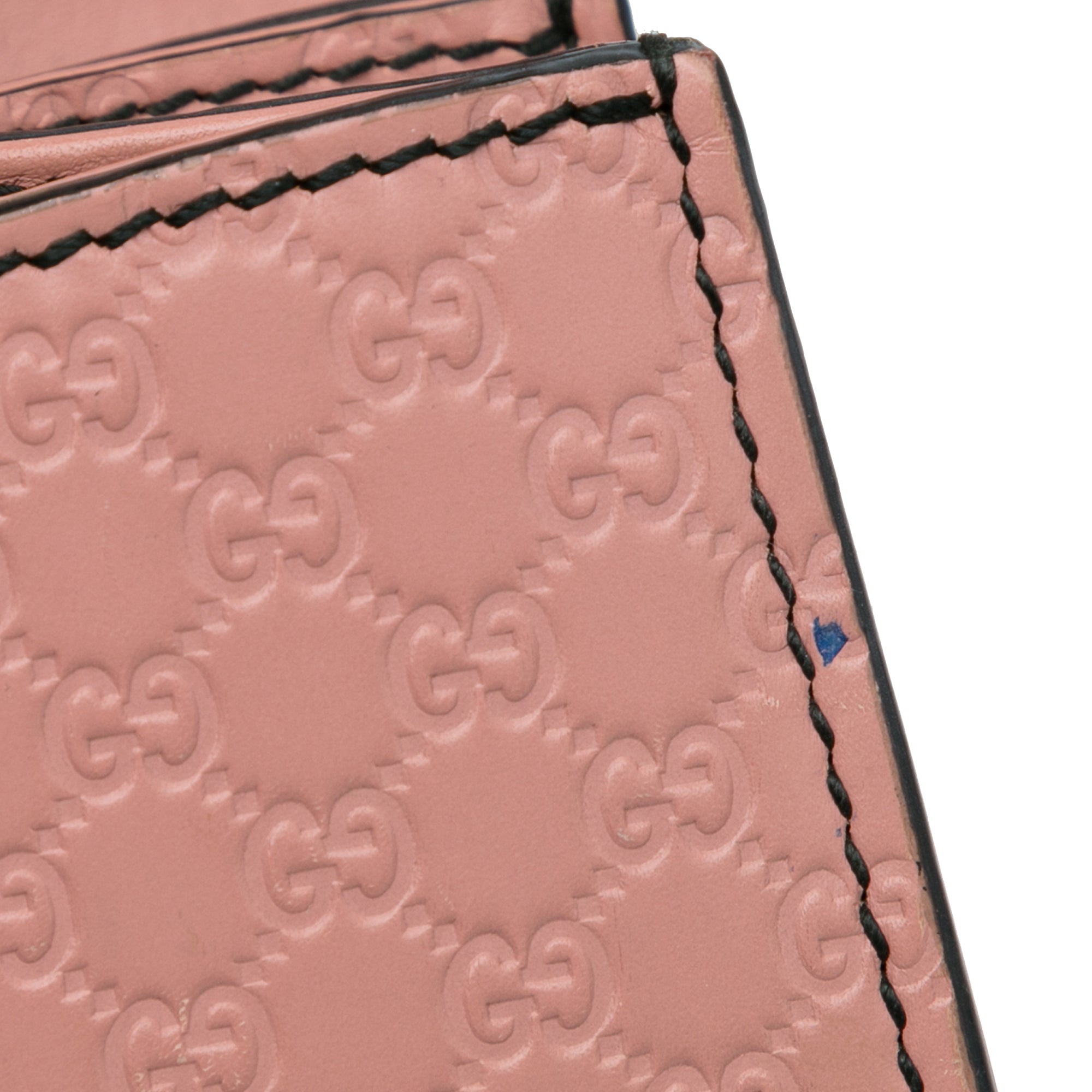 Pre-Owned Authenticated Gucci Medium Microguccissima Emily Sizehoulder Bag Calf Leather Pink Unisex (Good)