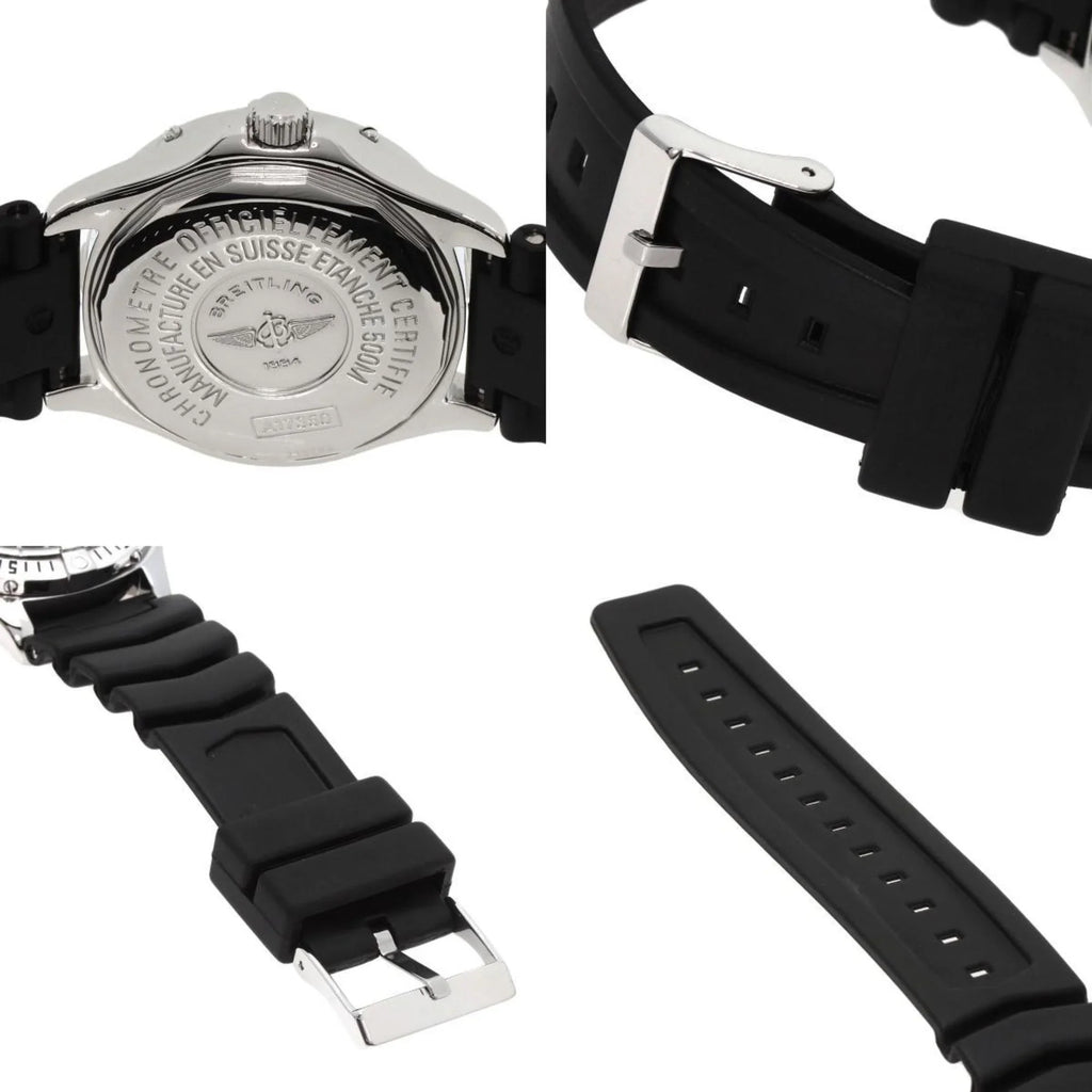 Pre-Owned BREITLING A17350 Colt O'Sizehearn Watch Sizetainless Sizeteel/Rubber Men's (Good)