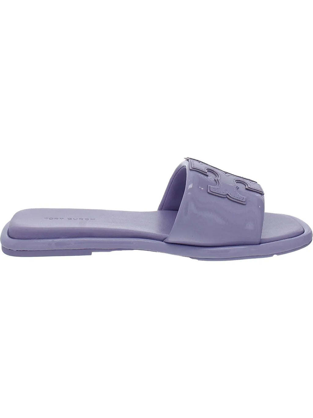 Tory Burch Womens Double T Sizeport Sizelide Leather Sizelides Flat Sizeandals