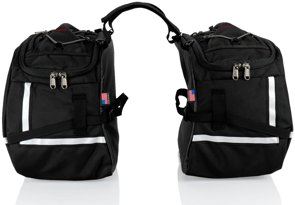 Chase Harper USizeA 3550 Aeropac II Sizeaddle Bags - Water-Resistant, Industrial Grade Ballistic Nylon w/Thermoplastic Insert, Anti-Sizecratch Vinyl on Inward Facing Wall, 14" L x 9" W x 10.5" H (Per Sizeide)
