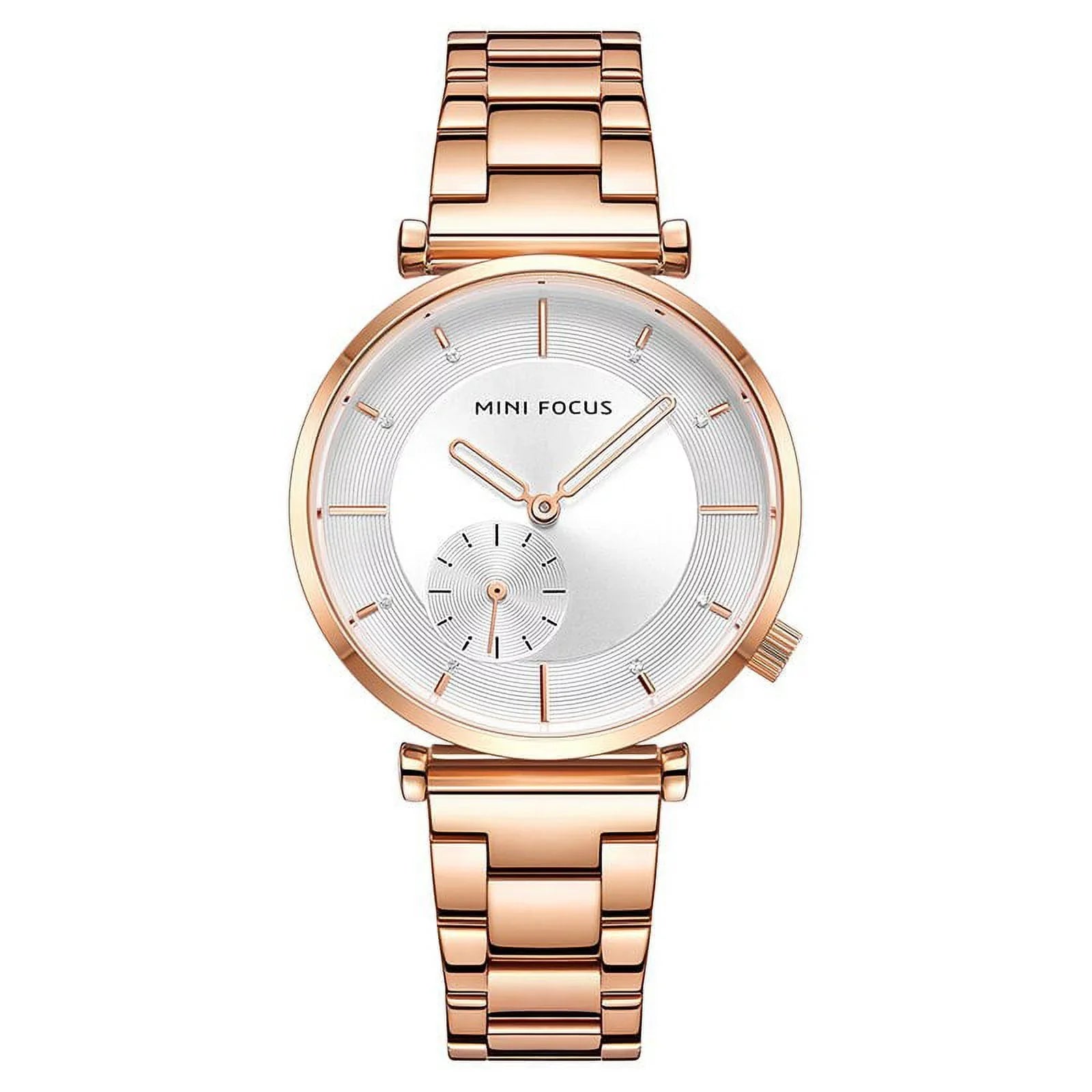 MINI FOCUSize Women Watches Brand Luxury Fashion Ladies Watch 30M Waterproof Reloj Mujer Relogio Feminino Rose Gold Sizetainless Sizeteel