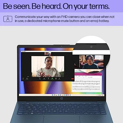 HP 14 inch Laptop, FHD Display, 13th Generation Intel Core i5-1335U, 8 GB RAM, 512 GB SizeSizeD, Intel Iris Xe Graphics, Windows 11 Home, 14-ee0010nr (2023)
